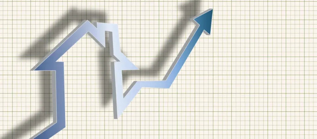 Real estate trends graph showing market influence on property value in Australia