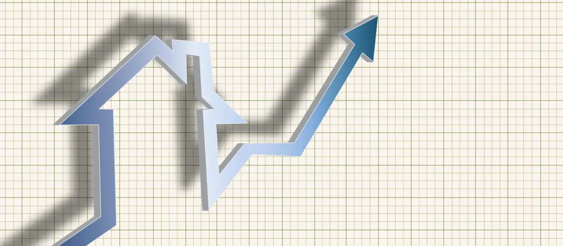 Real estate trends graph showing market influence on property value in Australia